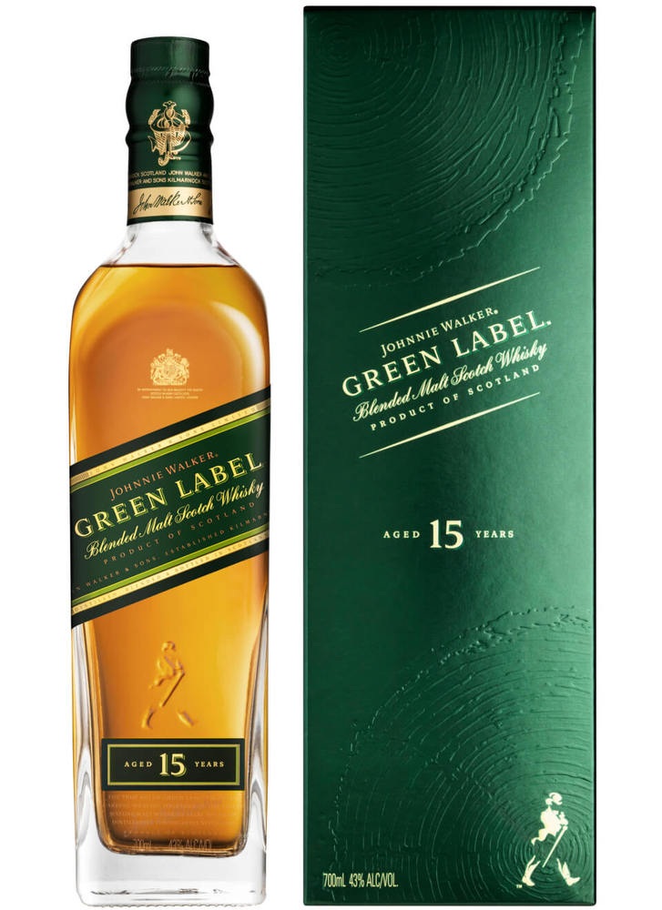 Whisky Johnnie Walker Green Label 15 Años 70cl